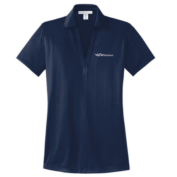   - Ladies Performance Fine Jacquard Polo Thumbnail